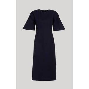 NEW MANTU women's short sleeve dress in navy blue